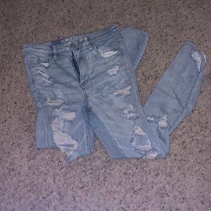 American Eagle ripped jeans size 10
